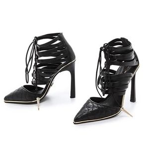 SCHUTZ  Quilted Leather Heels